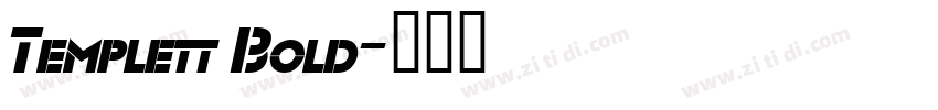 Templett Bold字体转换